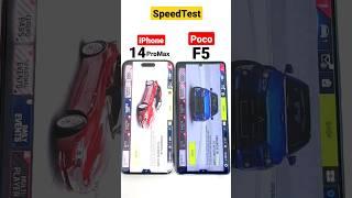 Poco F5 vs iPhone14ProMax SpeedTest 