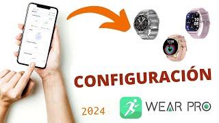  Cómo conectar smartwatches que usan la app WEAR PRO ​⌚ Tutorial 2024 - DT99 DT5 mate DT4 new