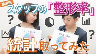 【横浜院スタッフの整形率公開】どのくらいのスタッフが整形してる？？統計取ってみた！