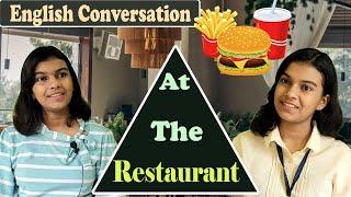 Conversation At The Restaurant Between Waitress and Guests | Improve Your English | Adrija Biswas