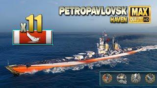 Cruiser Petropavlovsk: Excellent play with 11 destroyed ships - World of Warships