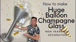 How to make Balloon Champagne Glass (Cómo hacer una copa de champán con forma de globo)