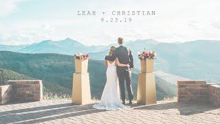 Leah and Christian Vail Wedding Deck Wedding Film, Vail, CO