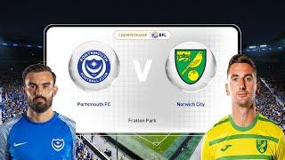   Portsmouth vs Norwich City     | English League Championship (12/10/2024) | PES 2024