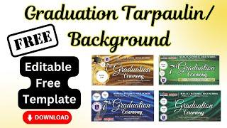 FREE GRADUATION TARP TEMPLATE | DOWNLOAD NOW