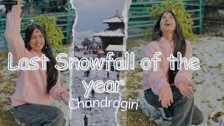 Chandragiri Snow Fall || Last Snowfall of the year || Chandragiri cable car Vlog