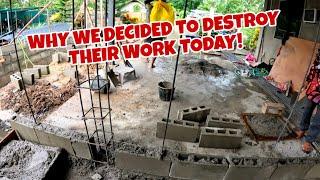 Day 3 | House Extension | Dennis and I Had To Run To The City + Why We Destroyed Their Work Today!