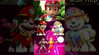 Paw Patrol Scary Chase Vs Ryder X Coffin Dance_Tiles Hop EDM Rush_coffindance_tileshop #shortsfeed