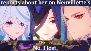 SMOL CLORINDE & HER MASTER Past Story Cutscene Genshin Impact Story | FURINA & NEUVILLETTE