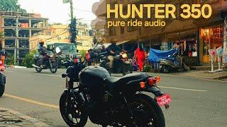 Royal Enfield Hunter 350 | Pure ride | stock exhaust sound |