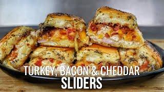 Quick and Delicious Turkey, Bacon & Cheddar Sliders