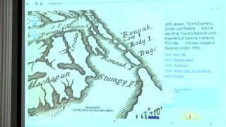 Mapping Carolina: John Lawson map in "A New Voyage to Carolina" (London: 1709)