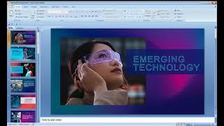 Power Point Presentation on Emerging Technology | #1