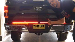 How to install a tailgate light bar on Ford f150