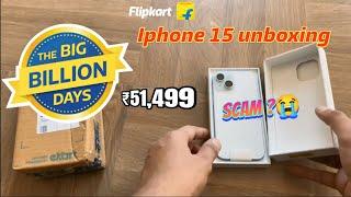 Unboxing the iPhone 15: What's Inside? Flipkart Big billion sale ₹51,499. #bigbillionday2024