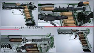 Hk USP vs Glock 17 | how does a gun works #masonggun