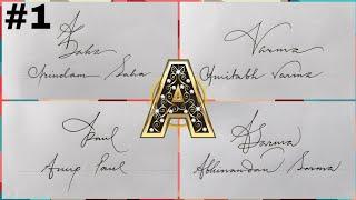 Beautiful Signature | Signature with alphabet A || Anup calligraphy||