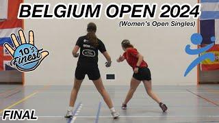 Belgium Open 2024 (Women’s Open Singles) | Final:  Kitty Jessop VS.  Éloïse Clément