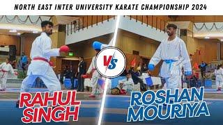 Roshan Mouriya vs Rahul Singh |  North East Zone Karate University Games 2024