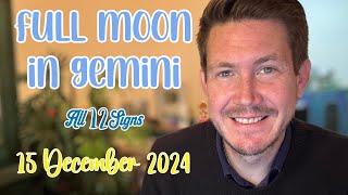 Full Moon in Gemini 15 December 2024 All 12 Signs! Your Horoscope with Gregory Scott