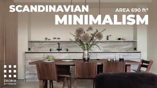 QUIET LUXURY | Review of Modern Minimalistic Apartment 690 ft2, Interior Design, Room Tour