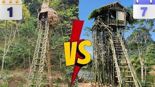 7 Days vs 1 Day Building a Treehouse Which is BEST? Build the latest tree house 2024