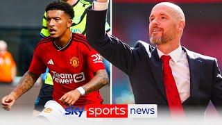 Jadon Sancho back in Manchester United training after positive meeting with Erik ten Hag