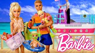 Barbie & Ken Doll Family Summer Vacation Routine - Lost in Airport