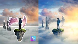 How To Make Fantasy Photo Manipulation | Wing Concept | PicsArt Tutorial