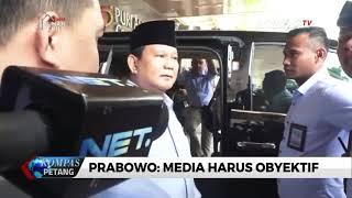 Detik-detik Prabowo Sampaikan Kekesalannya Terkait Pemberitaan Aksi Reuni 212