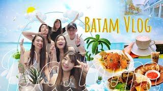 Batam vlog ~~~ Beach Vacay, exploring the city & local foods, beautiful cafe with swimming pool 