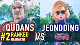 T8  QUDANS (#2 Ranked Heihachi) vs JEONDDING (Nina)  Tekken 8 High Level Gameplay