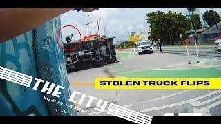 THE CITY: Miami Police Patrol - Stolen Truck Flips Over  (Ep.5)