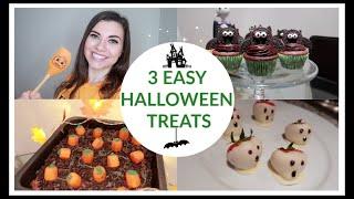 3 EASY HALLOWEEN TREATS  | HALLOWEEN BAKING 2019 | Home with Hanna 