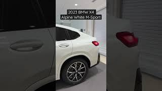 2023 BMW X4 30i M Sport Package  - Alpine White on Cognac