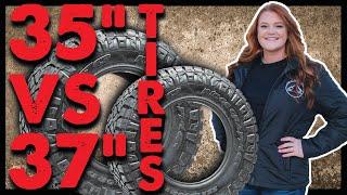 LIFTED TRUCK COMPARISON: Comparing 35 to 37 Inch Tires on a Lifted GMC Sierra