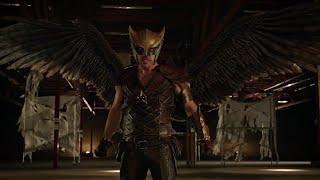 Hawkman Powers and Fight Scenes - The Flash, Arrow and Legends of Tomorrow