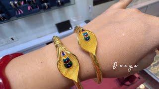 Senco Latest 22k Gold Bala Designs With Price/  Bengali Bala Designs/Gold Bangle/Bengaluru/Deeya