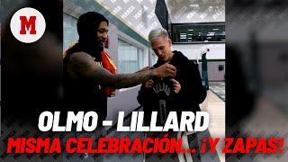 Dani Olmo y Damian Lillard comparten celebración... ¡y zapatillas!