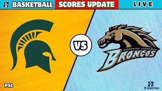 Michigan State vs Western Michigan | NCAA Men's College Basketball Live Score Updates today