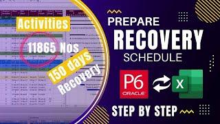 How to prepare recovery schedule in P6 | Recovery Plan P6 Step by Step Complete Guide