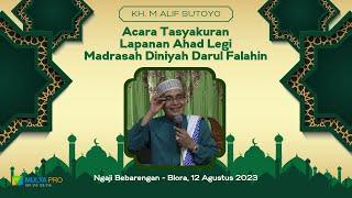 NGAJI BARENG KH. M ALIF SUTOYO ACARA TASYAKURAN MADRASAH DINIYAH DARUL FALAHIN