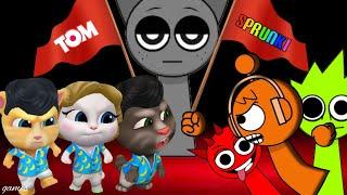 My Talking Tom Friends VS SPRUNKI - Incredibox SPRUNKI