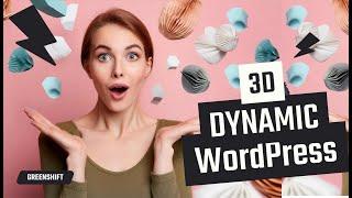 Connect 3d to WordPress dynamic data with Greenshift