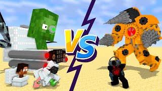 Minecraft Mobs : Skibidi Toilets vs Titan Drillman - Minecraft Animation