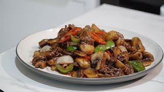 Beef and Mushroom Black Bean Sauce