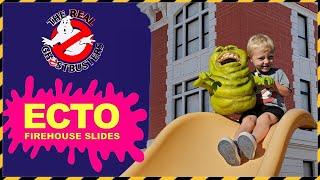 BIGGEST TOY PLAYSET! Real Ghostbusters Firehouse ECTO SLIDES (Pt.2)