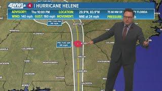 Tropical Update: Hurricane Helene moving, impacts far reaching with wind and heavy rain threat