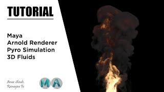 Pyro Simulation | Maya | Arnold Renderer | Tutorial