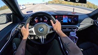 2022 BMW i4 M50 - Insanely Fast Electric M Car (POV Drive)